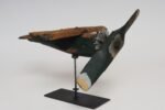 Early 20th Century Folk Art Hand-Carved and Painted Wooden Airplane Weathervane - Image 8