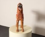 American Folk Art Hand-Carved and Painted Solid Pine Stationary Standing Lion - Image 5
