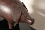 Vintage Leather Pig Footstool by Dimitri Omersa for Abercrombie and Fitch - Image 22