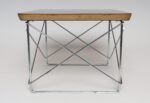 Small Eames for Herman Miller Black Laminate, Plywood, and Chrome LTR SideTable - Image 7