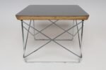 Small Eames for Herman Miller Black Laminate, Plywood, and Chrome LTR SideTable - Image 5