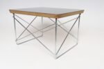 Small Eames for Herman Miller Black Laminate, Plywood, and Chrome LTR SideTable - Image 6