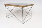 Small Eames for Herman Miller Black Laminate, Plywood, and Chrome LTR SideTable - Image 6