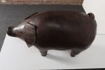 Vintage Leather Pig Footstool by Dimitri Omersa for Abercrombie and Fitch - Image 14