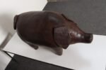 Vintage Leather Pig Footstool by Dimitri Omersa for Abercrombie and Fitch - Image 13