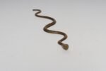 Art Deco Hammered Cast Brass Snake Form Serpentine Sculpture - Image 2