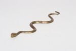 Art Deco Hammered Cast Brass Snake Form Serpentine Sculpture - Image 7