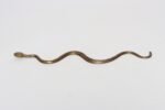 Art Deco Hammered Cast Brass Snake Form Serpentine Sculpture - Image 6