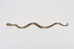 Art Deco Hammered Cast Brass Snake Form Serpentine Sculpture - Image 6