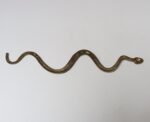 Art Deco Hammered Cast Brass Snake Form Serpentine Sculpture - Image 3