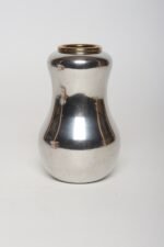 Swedish Art Deco Pewter and Brass Pear Vase by Björn Trägårdh for Svenskt Tenn - Image 2