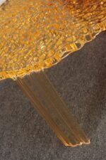 Set of Three Red and Gold Acrylic "T" Tables by Patricia Urquiola for Kartell - Image 24