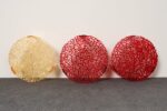 Set of Three Red and Gold Acrylic "T" Tables by Patricia Urquiola for Kartell - Image 12