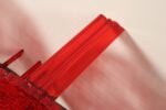 Set of Three Red and Gold Acrylic "T" Tables by Patricia Urquiola for Kartell - Image 32