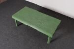 Vintage Mint Green Jute Wrapped Wooden Coffee / Cocktail Table - Image 14