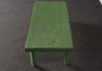 Vintage Mint Green Jute Wrapped Wooden Coffee / Cocktail Table - Image 5