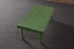 Vintage Mint Green Jute Wrapped Wooden Coffee / Cocktail Table - Image 6