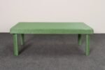 Vintage Mint Green Jute Wrapped Wooden Coffee / Cocktail Table - Image 4