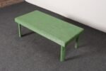 Vintage Mint Green Jute Wrapped Wooden Coffee / Cocktail Table - Image 13