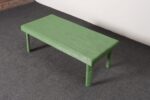 Vintage Mint Green Jute Wrapped Wooden Coffee / Cocktail Table - Image 13