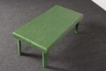 Vintage Mint Green Jute Wrapped Wooden Coffee / Cocktail Table - Image 10