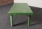 Vintage Mint Green Jute Wrapped Wooden Coffee / Cocktail Table - Image 2