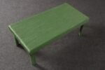 Vintage Mint Green Jute Wrapped Wooden Coffee / Cocktail Table - Image 9
