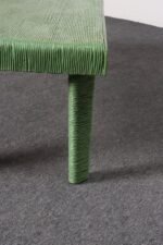 Vintage Mint Green Jute Wrapped Wooden Coffee / Cocktail Table - Image 20