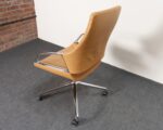 German Leather and Chrome Desk / Conference Chair by Jehs + Laub for Wilkhahn - Image 5
