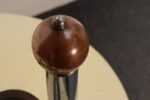 Pair of Art Deco Chrome and Copper Column Form Andirons - Image 10