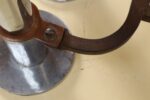 Pair of Art Deco Chrome and Copper Column Form Andirons - Image 19