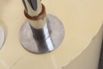 Pair of Art Deco Chrome and Copper Column Form Andirons - Image 22