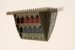 Vintage Moroccan Hand Painted Wall Mounted Three Tiered Spice Shelf / Bracket - Image 7