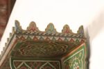 Vintage Moroccan Hand Painted Wall Mounted Three Tiered Spice Shelf / Bracket - Image 11