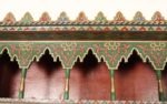Vintage Moroccan Hand Painted Wall Mounted Three Tiered Spice Shelf / Bracket - Image 12