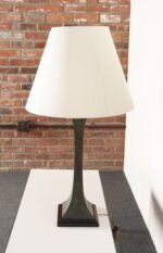 Vintage Verdigris Bronze Columnar Table Lamp by Stewart Ross James for Hansen - Image 3