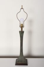 Vintage Verdigris Bronze Columnar Table Lamp by Stewart Ross James for Hansen - Image 10