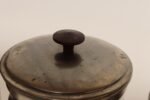 Set of Four Vintage Portuguese Metal and Teak Lidded Graduated Nesting Canisters / Jars by Tagus - Image 31