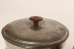 Set of Four Vintage Portuguese Metal and Teak Lidded Graduated Nesting Canisters / Jars by Tagus - Image 30