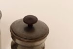 Set of Four Vintage Portuguese Metal and Teak Lidded Graduated Nesting Canisters / Jars by Tagus - Image 29