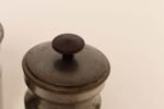 Set of Four Vintage Portuguese Metal and Teak Lidded Graduated Nesting Canisters / Jars by Tagus - Image 29