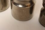 Set of Four Vintage Portuguese Metal and Teak Lidded Graduated Nesting Canisters / Jars by Tagus - Image 20