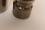 Set of Four Vintage Portuguese Metal and Teak Lidded Graduated Nesting Canisters / Jars by Tagus - Image 19