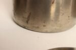 Set of Four Vintage Portuguese Metal and Teak Lidded Graduated Nesting Canisters / Jars by Tagus - Image 11