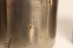 Set of Four Vintage Portuguese Metal and Teak Lidded Graduated Nesting Canisters / Jars by Tagus - Image 10