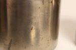 Set of Four Vintage Portuguese Metal and Teak Lidded Graduated Nesting Canisters / Jars by Tagus - Image 10