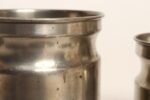 Set of Four Vintage Portuguese Metal and Teak Lidded Graduated Nesting Canisters / Jars by Tagus - Image 9