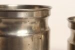 Set of Four Vintage Portuguese Metal and Teak Lidded Graduated Nesting Canisters / Jars by Tagus - Image 9