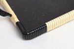 Art Deco Cream and Black Woven Rubber Vanity/Serving Tray with Glass Surface - Image 17