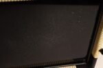 Art Deco Cream and Black Woven Rubber Vanity/Serving Tray with Glass Surface - Image 13